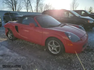 2002 Toyota MR2 Spyder with VIN JTDFR320720051674, listed as a Copart auction lot 44495865 with 76,439 mi miles and Clean Title. Bid and sale history available at carsss.com. Image 4.