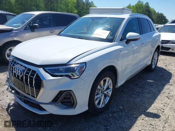 2023 Audi Q3 S line Premium Plus with VIN WA1EECF3XP1127217, listed as a IAAI auction lot 42016607 with 13,772 mi miles. Bid and sale history available at carsss.com. Image 18.