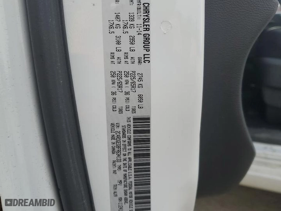 2015 Dodge Grand Caravan R/T with VIN 2C4RDGEG8FR634133, listed as a Copart auction lot 49683605 with 125,994 mi miles and Clean Title. Bid and sale history available at carsss.com. Image 13.