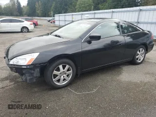 2005 Honda Accord Cpe LX V6 SE with VIN 1HGCM82485A017244, listed as a Copart auction lot 75055174 with 158,654 mi miles and Salvage Title. Bid and sale history available at carsss.com. Image 1.