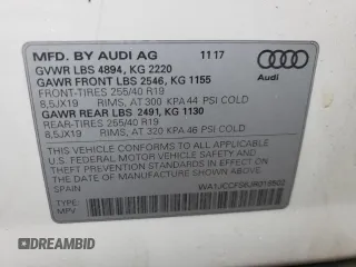 2018 Audi Q3 Premium Plus with VIN WA1JCCFS6JR018502, listed as a Copart auction lot 65271982 with 25,441 mi miles. Bid and sale history available at carsss.com. Image 10.
