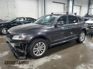 2015 Audi Q5 Premium Plus with VIN WA1LFAFP2FA024061, listed as a Copart auction lot 51089535 with 124,676 mi miles and Salvage Title. Bid and sale history available at carsss.com. Image 1.