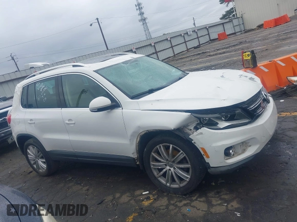 2012 Volkswagen Tiguan SEL with VIN WVGAV7AX0CW507942, listed as a IAAI auction lot 41854498 with 177,117 mi miles and . Bid and sale history available at DreamBid. Image 13.