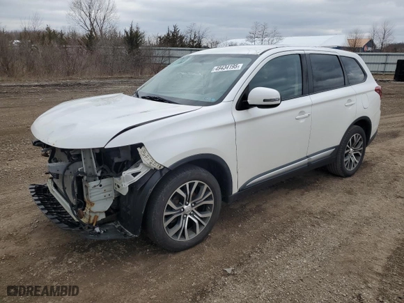 2017 Mitsubishi Outlander SE with VIN JA4AZ3A31HZ016116, listed as a Copart auction lot 49434195 with 142,829 mi miles and Salvage Title. Bid and sale history available at carsss.com. Image 1.