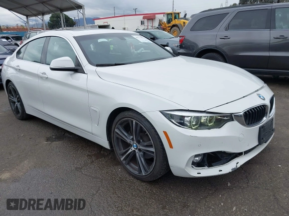 2019 BMW 4 Series 430i with VIN WBA4J1C57KBM17793, listed as a IAAI auction lot 41773832 with 78,110 mi miles. Bid and sale history available at carsss.com. Image 1.
