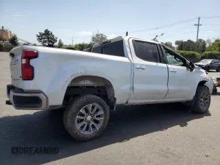 2021 Chevrolet Silverado 1500 LT with VIN 3GCUYDET6MG206476, listed as a Copart auction lot 53552215 with 130,103 mi miles and Salvage Title. Bid and sale history available at carsss.com. Image 3.