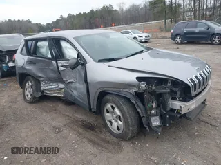 2015 Jeep Cherokee Sport with VIN 1C4PJMAB5FW681863, listed as a IAAI auction lot 41354945 with 1 mi miles. Bid and sale history available at carsss.com. Image 1.