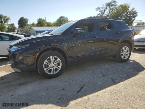 2020 Chevrolet Blazer LT with VIN 3GNKBCR43LS627354, listed as a Copart auction lot 73702294 with 56,036 mi miles and Salvage Title. Bid and sale history available at carsss.com. Image 1.