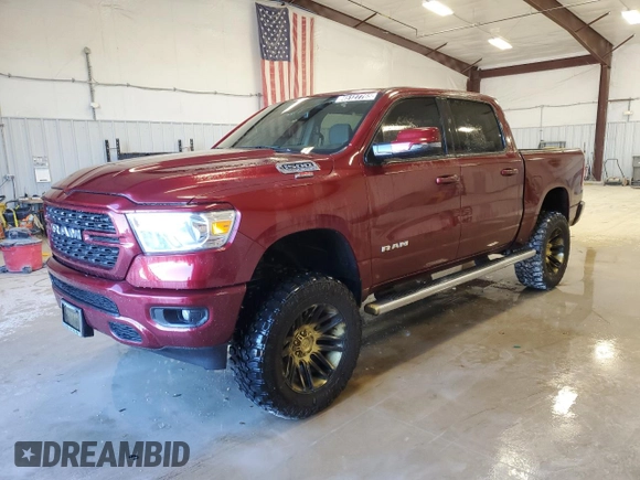 2024 Ram 1500 Lone Star z VIN 1C6SRFFT7RN206832, wystawiony jako Copart lot #45127765 z przebiegiem 460 mil mil oraz Czysty tytuł • Clean title. Historia ofert i sprzedaży dostępna na DreamBid. Obrazek 1.