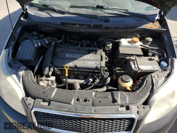 2009 Chevrolet Aveo 2LT with VIN KL1TG66E29B347370, listed as a Copart auction lot 72695624 with 129,479 mi miles and Salvage title. Bid and sale history available at DreamBid. Image 11.
