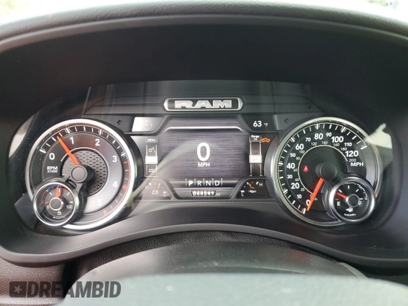 2022 Ram 2500 Big Horn with VIN 3C6UR5DL0NG356094, listed as a Copart auction lot 75015544 with 44,341 mi miles and Salvage Title. Bid and sale history available at carsss.com. Image 9.