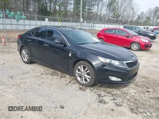 2013 Kia Optima EX with VIN 5XXGN4A70DG230497, listed as a IAAI auction lot 41796280 with 220,490 mi miles. Bid and sale history available at carsss.com. Image 1.