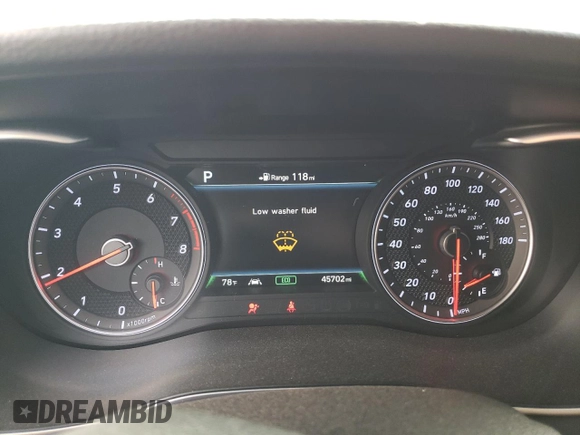 2019 Genesis G70 Advanced z VIN KMTG44LAXKU027461, wystawiony jako Copart lot #48958295 z przebiegiem 45 702 mil mil oraz Szkoda całkowita • Salvage title. Historia ofert i sprzedaży dostępna na DreamBid. Obrazek 9.