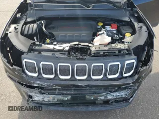 2022 Jeep Compass Altitude with VIN 3C4NJDBB8NT113195, listed as a Copart auction lot 48806985 with 23,038 mi miles and Salvage Title. Bid and sale history available at carsss.com. Image 12.