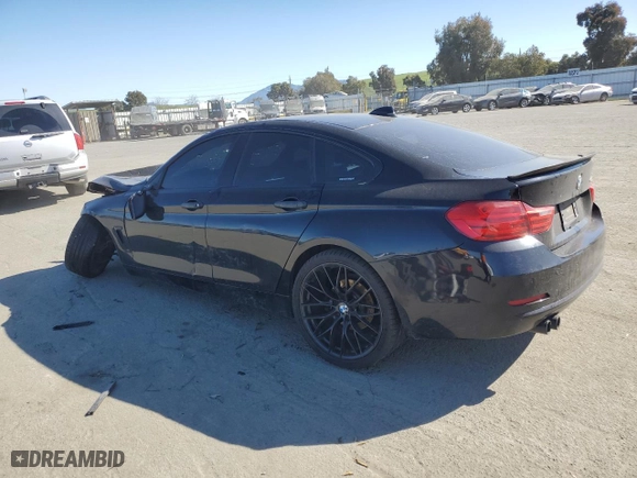 2017 BMW 4 Series 430i with VIN WBA4F7C5XHG437942, listed as a Copart auction lot 46504255 with 106,756 mi miles and Salvage Title. Bid and sale history available at carsss.com. Image 2.