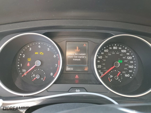 2019 Volkswagen Tiguan SE with VIN 3VV2B7AX4KM024794, listed as a Copart auction lot 46155955 with 88,632 mi miles and Salvage Title. Bid and sale history available at carsss.com. Image 9.