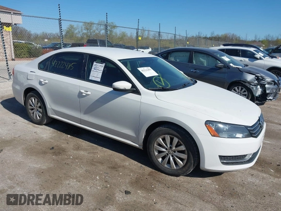 2013 Volkswagen Passat Wolfsburg Edition with VIN 1VWAH7A36DC099987, listed as a IAAI auction lot 42222485 with 106,318 mi miles and . Bid and sale history available at DreamBid. Image 1.