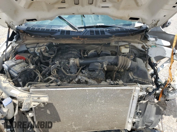2022 Ford F-150 XL with VIN 1FTEX1EB2NKE47152, listed as a Copart auction lot 58503165 with 79,834 mi miles and Salvage title. Bid and sale history available at DreamBid. Image 11.