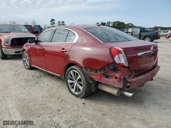 2010 Lincoln MKS with VIN 1LNHL9DR9AG603377, listed as a Copart auction lot 45195945 with 90728 miles and Salvage Title. Bid and sale history available at carsss.com. Image 2.