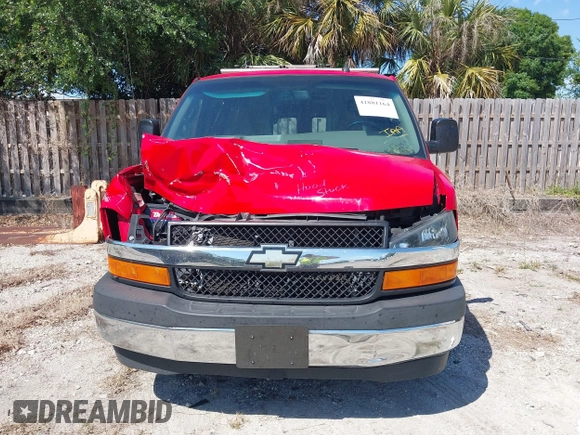 2017 Chevrolet Express Cargo Van with VIN 1GCWGAFG3H1350048, listed as a IAAI auction lot 41881164 with 115,430 mi miles. Bid and sale history available at carsss.com. Image 13.