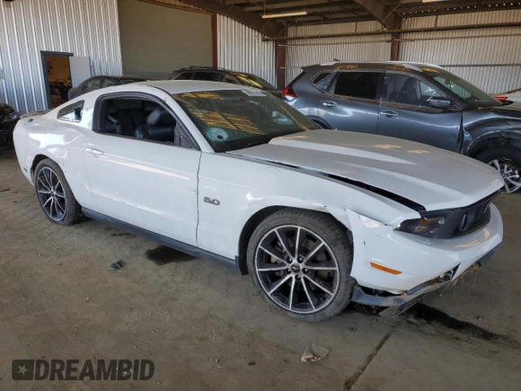 2011 Ford Mustang GT with VIN 1ZVBP8CF1B5160510, listed as a Copart auction lot 46931425 with Not Provided miles and Salvage Title. Bid and sale history available at carsss.com. Image 4.