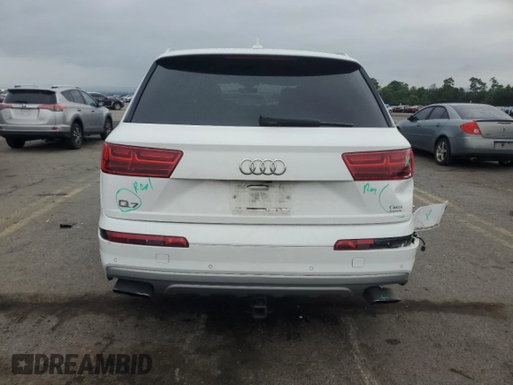 2019 Audi Q7 Premium Plus with VIN WA1LHAF79KD017451, listed as a Copart auction lot 61527125 with 129,180 mi miles and Salvage title. Bid and sale history available at DreamBid. Image 6.