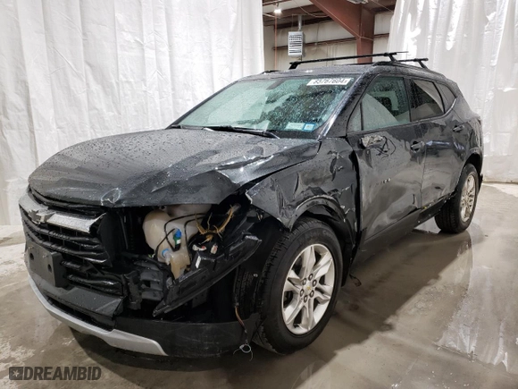 2019 Chevrolet Blazer with VIN 3GNKBGRSXKS656015, listed as a Copart auction lot 85767604 with 30,979 mi miles and Salvage Title. Bid and sale history available at carsss.com. Image 1.