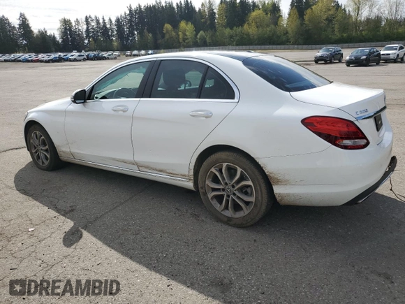 2017 Mercedes-Benz C 300 with VIN 55SWF4KB9HU213880, listed as a Copart auction lot 52510285 with 86,383 mi miles and Salvage Title. Bid and sale history available at carsss.com. Image 2.