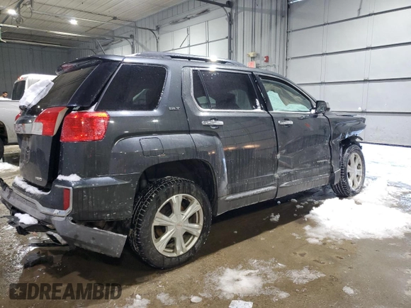 2017 GMC Terrain SLT with VIN 2GKFLUE31H6280482, listed as a Copart auction lot 44304095 with 95,802 mi miles and Salvage Title. Bid and sale history available at carsss.com. Image 3.