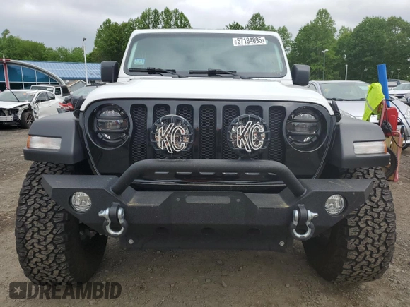 2022 Jeep Wrangler Unlimited Sport S with VIN 1C4HJXDG4NW235781, listed as a Copart auction lot 57184895 with 30,883 mi miles and Salvage title. Bid and sale history available at DreamBid. Image 5.