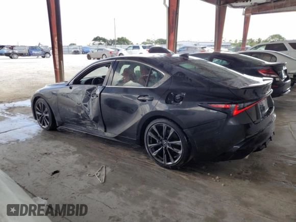 2024 Lexus IS 350 F Sport with VIN JTHGZ1B29R5075495, listed as a Copart auction lot 53697565 with 11,799 mi miles and Salvage title. Bid and sale history available at DreamBid. Image 2.