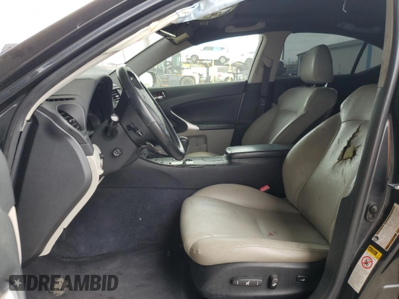2009 Lexus IS 350 with VIN JTHBE262095021945, listed as a Copart auction lot 59003505 with 124,183 mi miles and Salvage title. Bid and sale history available at DreamBid. Image 7.