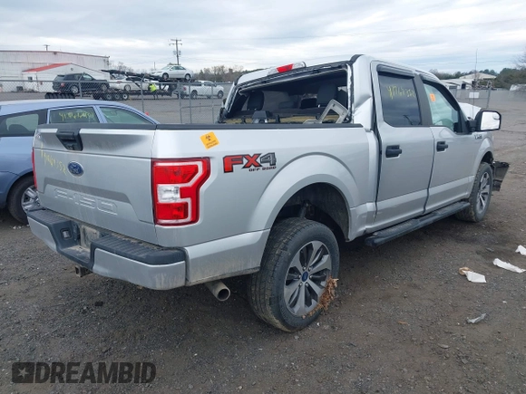 2019 Ford F-150 XL with VIN 1FTEW1E56KFB25731, listed as a IAAI auction lot 41864352 with 1 mi miles. Bid and sale history available at carsss.com. Image 4.