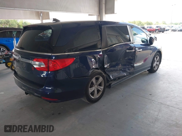 2018 Honda Odyssey EX with VIN 5FNRL6H56JB070610, listed as a IAAI auction lot 42569647 with 78,554 mi miles and . Bid and sale history available at DreamBid. Image 4.