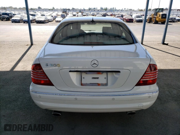 2002 Mercedes-Benz S-Class 6.0L with VIN WDBNG78J32A262968, listed as a Copart auction lot 76331274 with 113,480 mi miles and Clean Title. Bid and sale history available at carsss.com. Image 6.