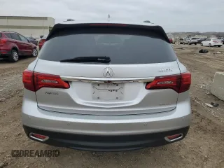 2015 Acura MDX Advance/Entertainment Pkg with VIN 5FRYD4H88FB022507, listed as a Copart auction lot 43153865 with 178,288 mi miles and Salvage Title. Bid and sale history available at carsss.com. Image 6.