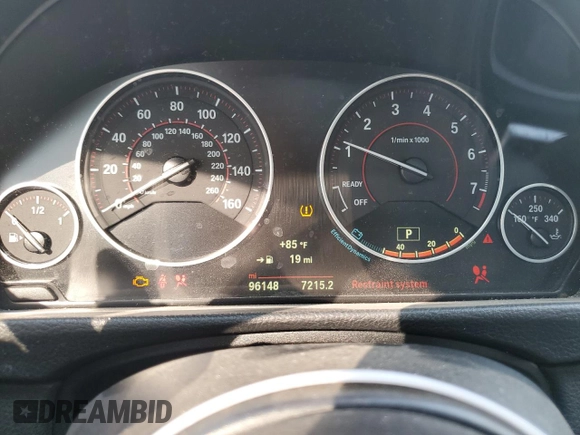 2015 BMW 4 Series 428i xDrive with VIN WBA3N5C5XFK197692, listed as a Copart auction lot 77219684 with 96,148 mi miles and Salvage title. Bid and sale history available at DreamBid. Image 9.