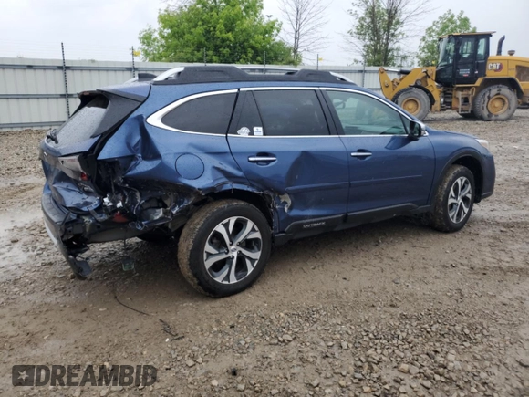 2021 Subaru Outback Touring with VIN 4S4BTAPC7M3117192, listed as a Copart auction lot 58493835 with 55,541 mi miles and Non repairable. Bid and sale history available at DreamBid. Image 3.