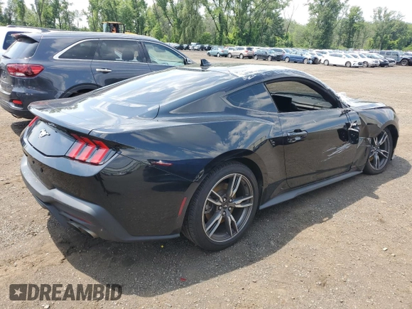 2024 Ford Mustang EcoBoost with VIN 1FA6P8TH7R5105582, listed as a Copart auction lot 62983705 with 14,984 mi miles and Salvage title. Bid and sale history available at DreamBid. Image 3.