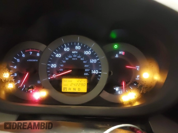 2008 Toyota RAV4 Sport with VIN JTMBK32V586043710, listed as a IAAI auction lot 41572523 with 242,290 mi miles. Bid and sale history available at carsss.com. Image 7.