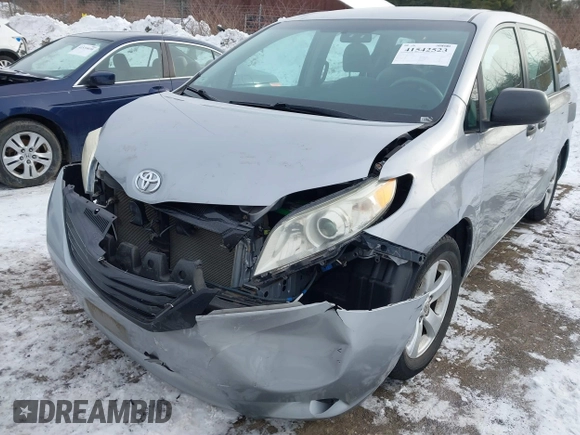 2012 Toyota Sienna with VIN 5TDKA3DC3CS010468, listed as a IAAI auction lot 41542523 with 56,055 mi miles and . Bid and sale history available at DreamBid. Image 6.