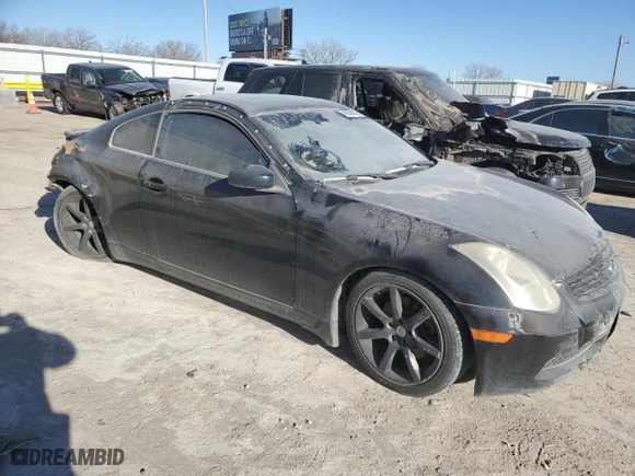 2006 Infiniti G35 Coupe with VIN JNKCV54E66M714376, listed as a Copart auction lot 49266905 with 0 mi miles and Salvage Title. Bid and sale history available at carsss.com. Image 4.