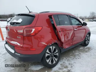 2011 Kia Sportage SX with VIN KNDPCCA62B7151796, listed as a Copart auction lot 44892215 with 205,983 mi miles and Salvage Title. Bid and sale history available at carsss.com. Image 3.