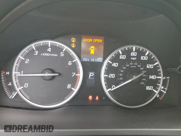 2015 Acura RDX Tech Pkg with VIN 5J8TB4H51FL029580, listed as a Copart auction lot 41695185 with 131,582 mi miles and Salvage Title. Bid and sale history available at carsss.com. Image 9.