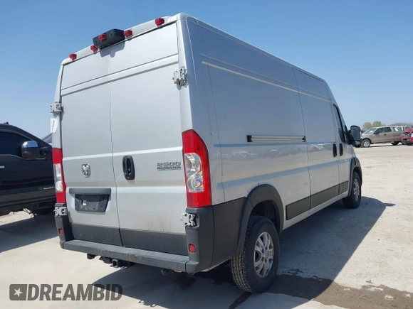 2024 Ram ProMaster Cargo Tradesman with VIN 3C6LRVDG7RE114953, listed as a IAAI auction lot 41798336 with 100,887 mi miles and . Bid and sale history available at DreamBid. Image 4.