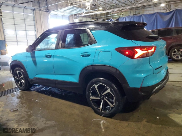 2021 Chevrolet TrailBlazer RS with VIN KL79MTSL4MB073853, listed as a Copart auction lot 45943535 with 62,253 mi miles and Salvage Title. Bid and sale history available at carsss.com. Image 2.