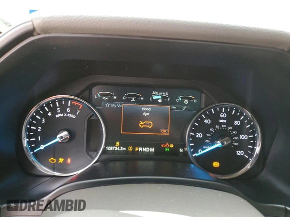 2018 Ford Expedition Max Limited z VIN 1FMJK1KT9JEA60967, wystawiony jako Copart lot #55322175 z przebiegiem 108 734 mil mil oraz Szkoda całkowita • Salvage title. Historia ofert i sprzedaży dostępna na DreamBid. Obrazek 9.