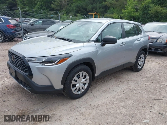 2023 Toyota Corolla Cross L with VIN 7MUAAABG9PV047493, listed as a IAAI auction lot 42441413 with 15,485 mi miles and . Bid and sale history available at DreamBid. Image 17.