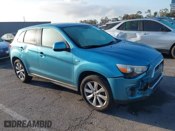 2014 Mitsubishi Outlander Sport ES with VIN 4A4AP3AU4EE008172, listed as a IAAI auction lot 42134539 with 126,478 mi miles. Bid and sale history available at carsss.com. Image 1.