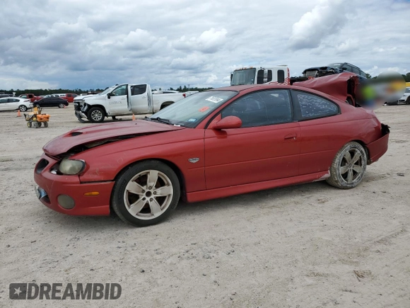 2006 Pontiac GTO z VIN 6G2VX12U66L564449, wystawiony jako Copart lot #71022094 z przebiegiem 179 964 mil mil oraz Szkody całkowita. Historia ofert i sprzedaży dostępna na DreamBid. Obrazek 1.